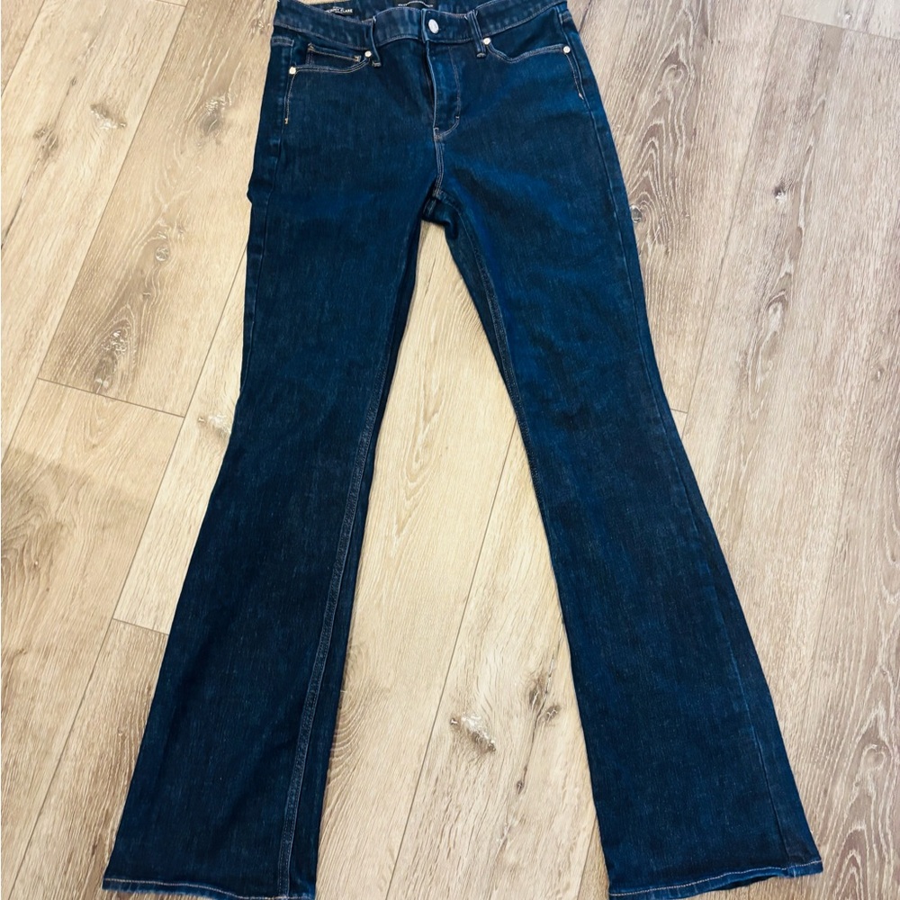 White House Black Market High Rise Skinny Flare Sculpt Jeans